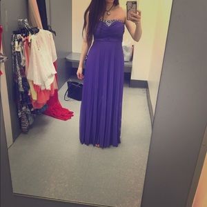 Purple wedding prom dress beautiful